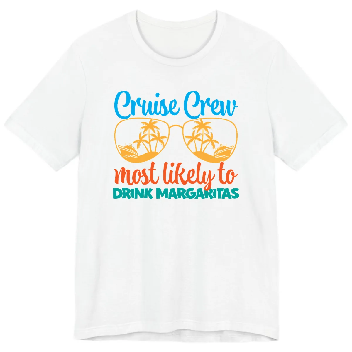 Cruise Crew Most Likely To Drink Margaritas Premium T-Shirt in White