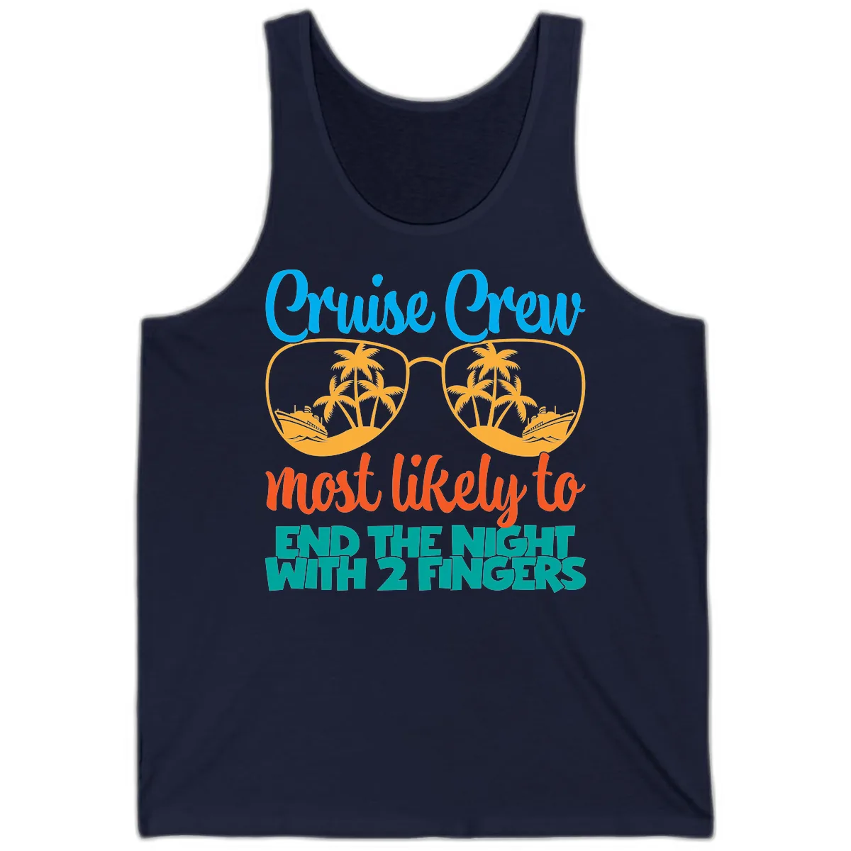 Cruise Crew Most Likely To End The Night Tank in Navy