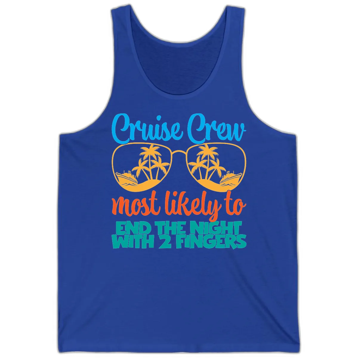 Cruise Crew Most Likely To End The Night Tank in True Royal