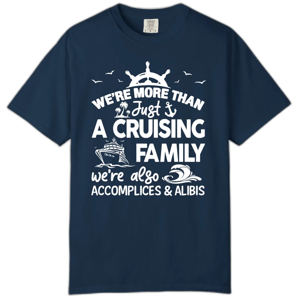 More Than Just A Cruising Family Comfort Color in True Navy