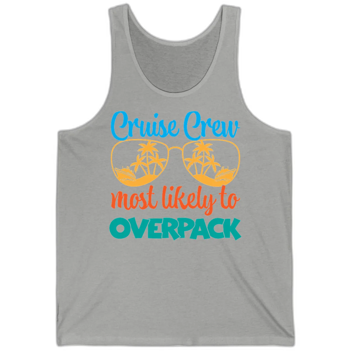 Cruise Crew Most Likely To Overpack Tank in Athletic Heather