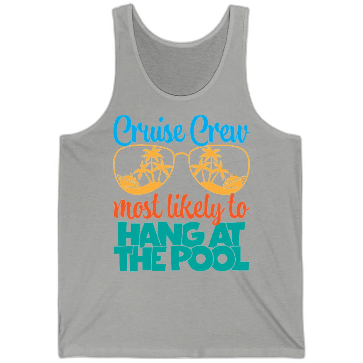 Cruise Crew What Likely To Hang At The Pool Tank in Athletic Heather