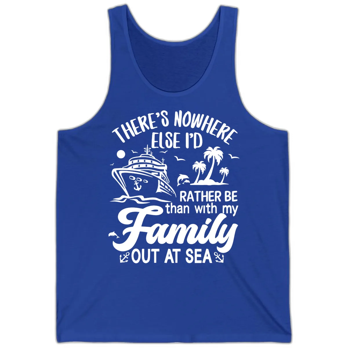 Rather Be Out At Sea Tank in True Royal