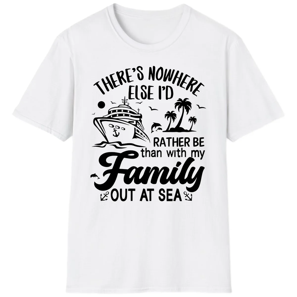Rather Be Out At Sea T-Shirt in White