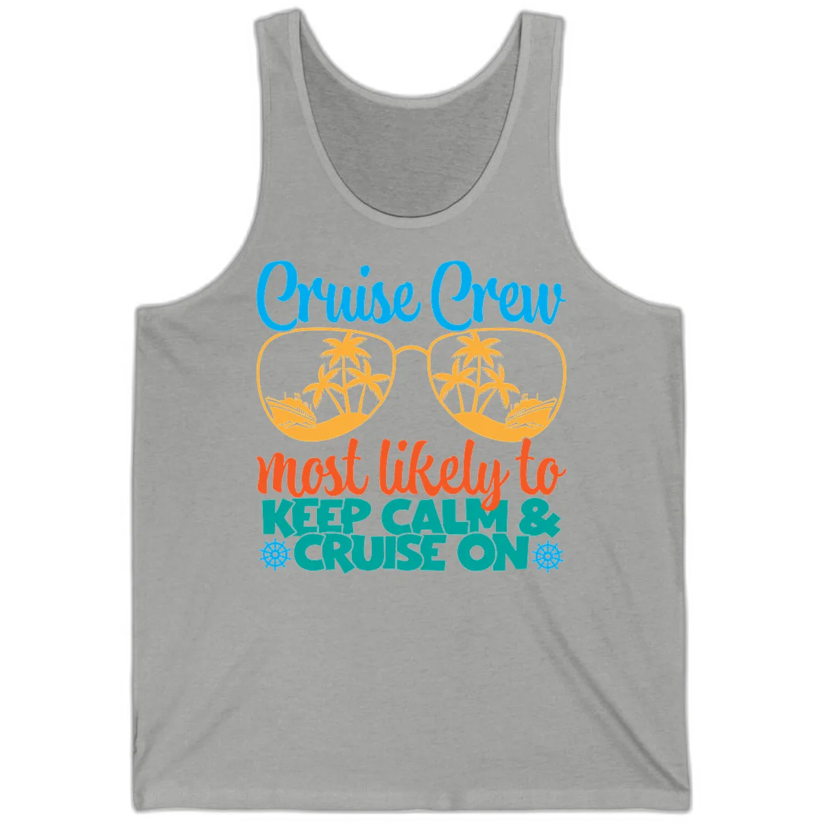 Cruise Crew Most Likely To Keep Calm Tank in Athletic Heather