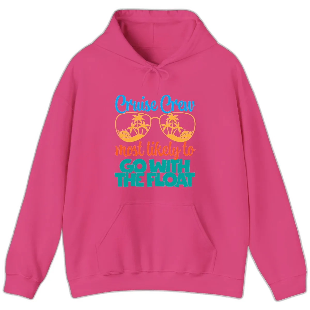 Cruise Crew Most Likely To Go With The Float Hoodie in Heliconia