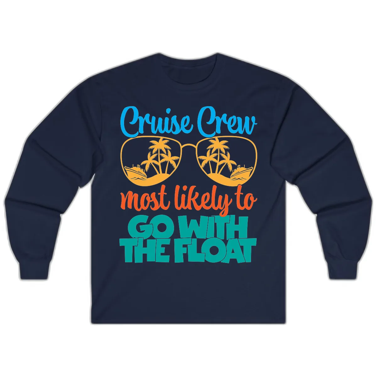 Cruise Crew Most Likely To Go With The Float Long Sleeve in Navy