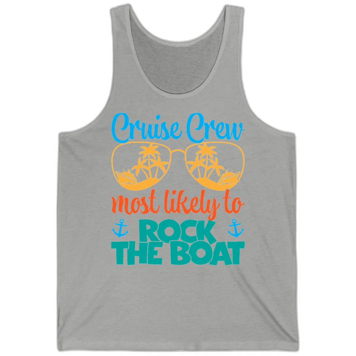 Cruise Crew Most Likely To Rock The Boat Tank in Athletic Heather