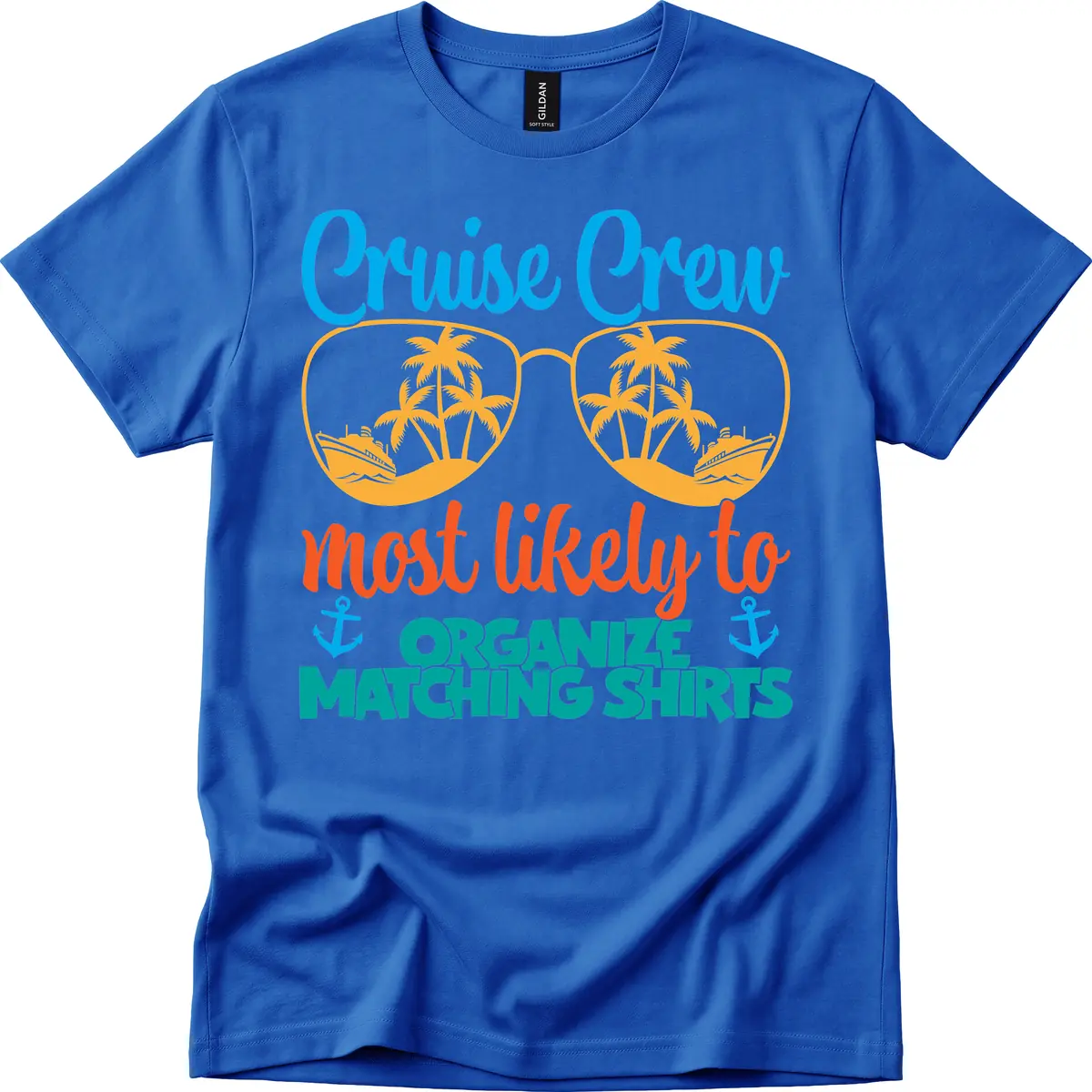 Cruise Crew Most Likely To Organize Matching Shirts T-Shirt in Royal