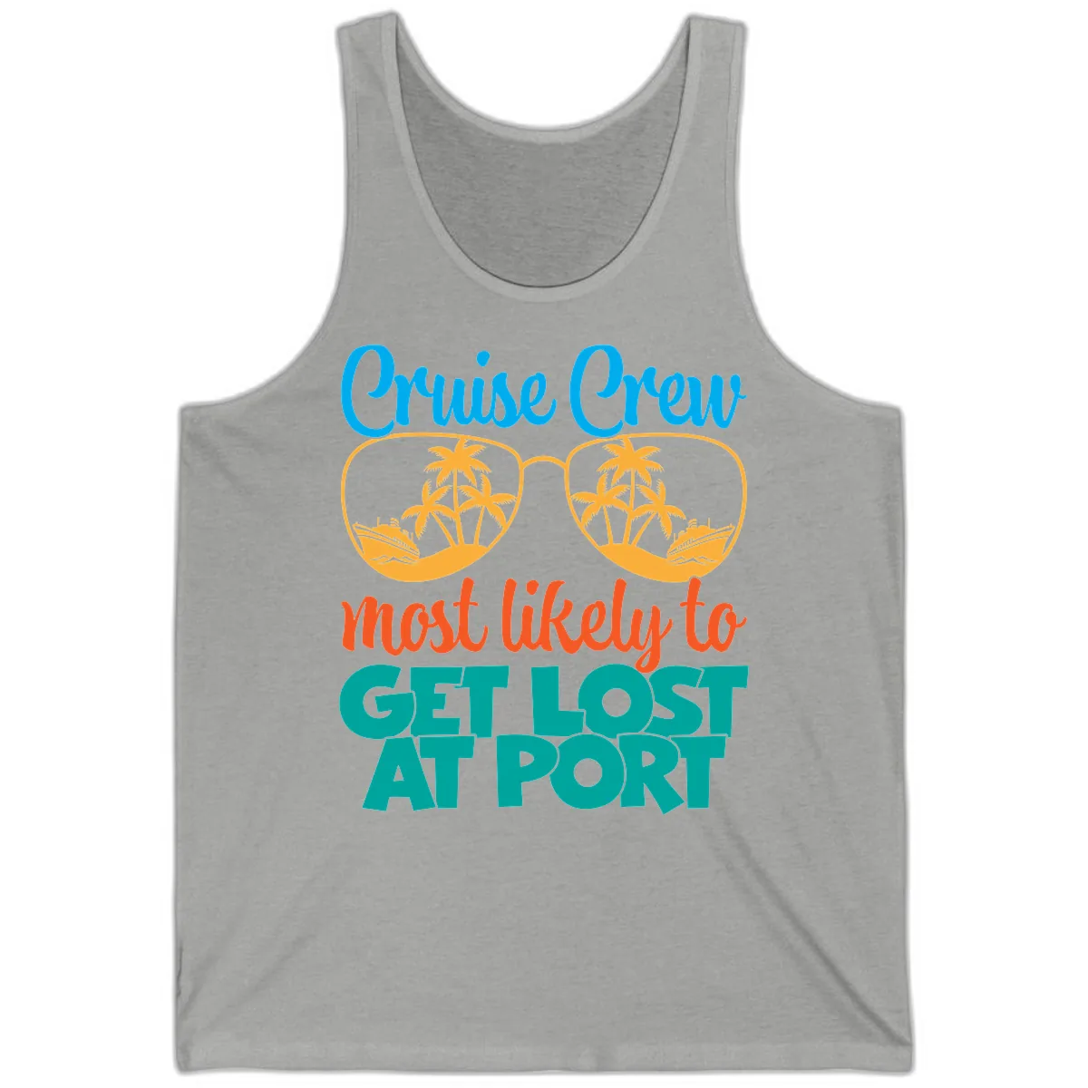 Cruise Crew Most Likely To Get Lost At Port Tank in Athletic Heather