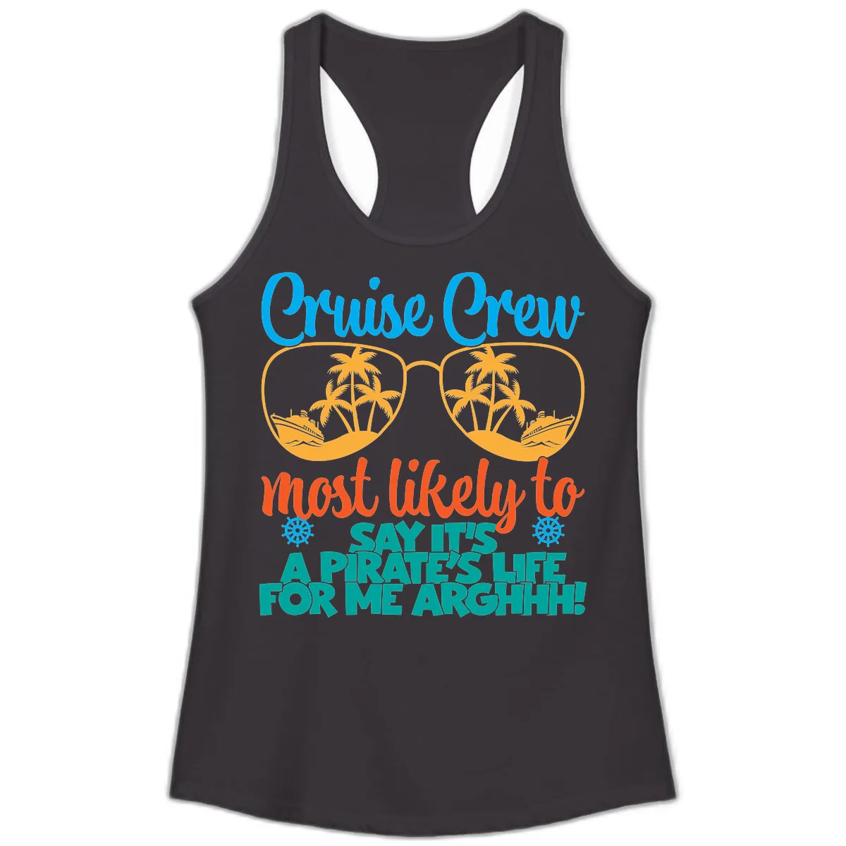 Cruise Crew Most Likely To Say Ahh Ladies Tank in Black