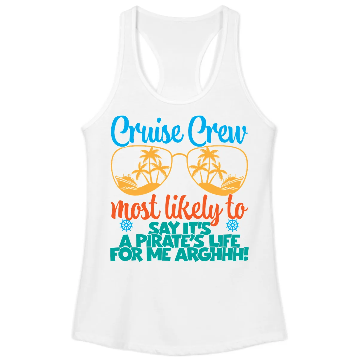 Cruise Crew Most Likely To Say Ahh Ladies Tank in White