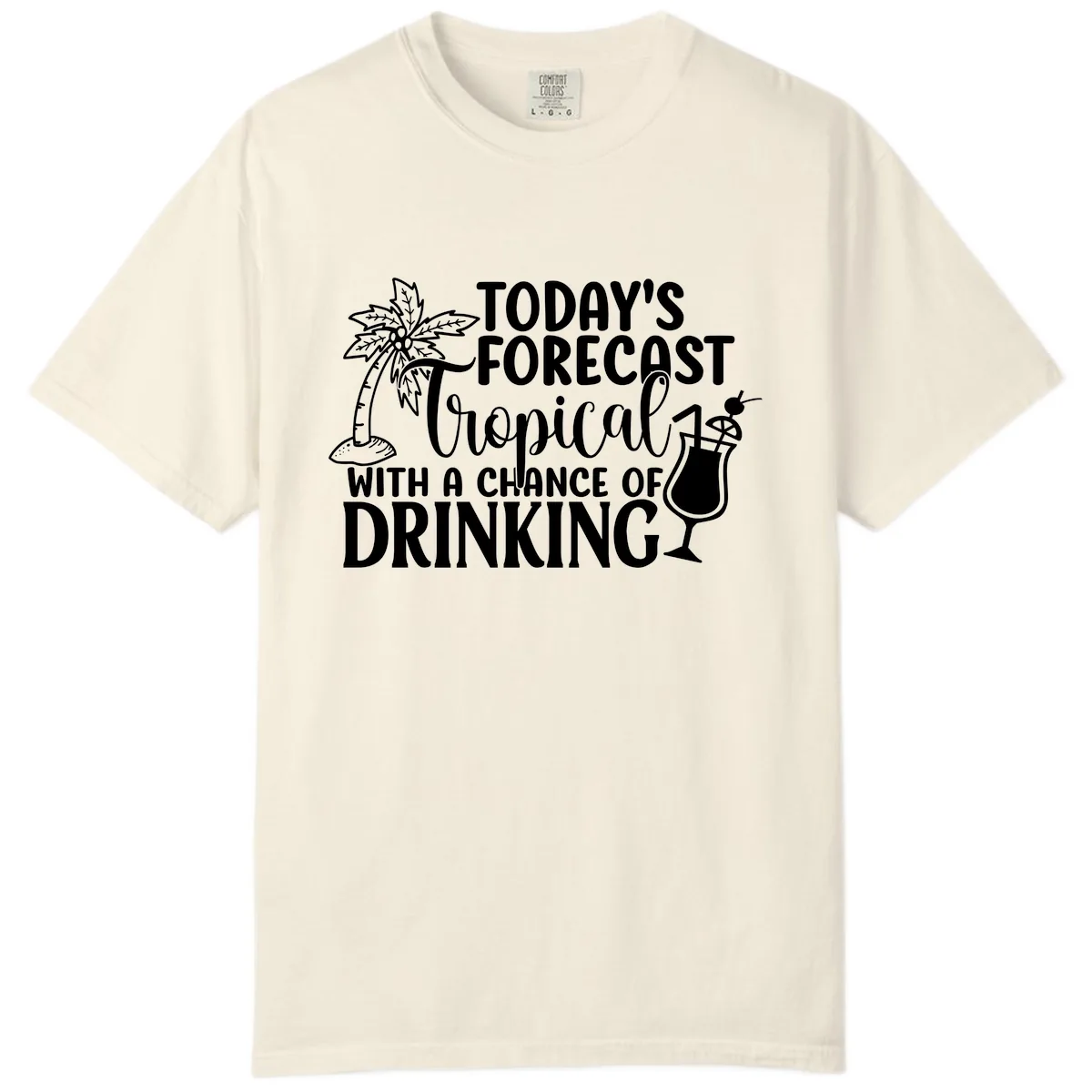 Tropical Forecast Drinking Comfort Color in Ivory