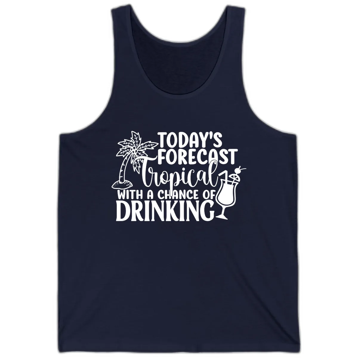 Tropical Forecast Drinking Tank in Navy