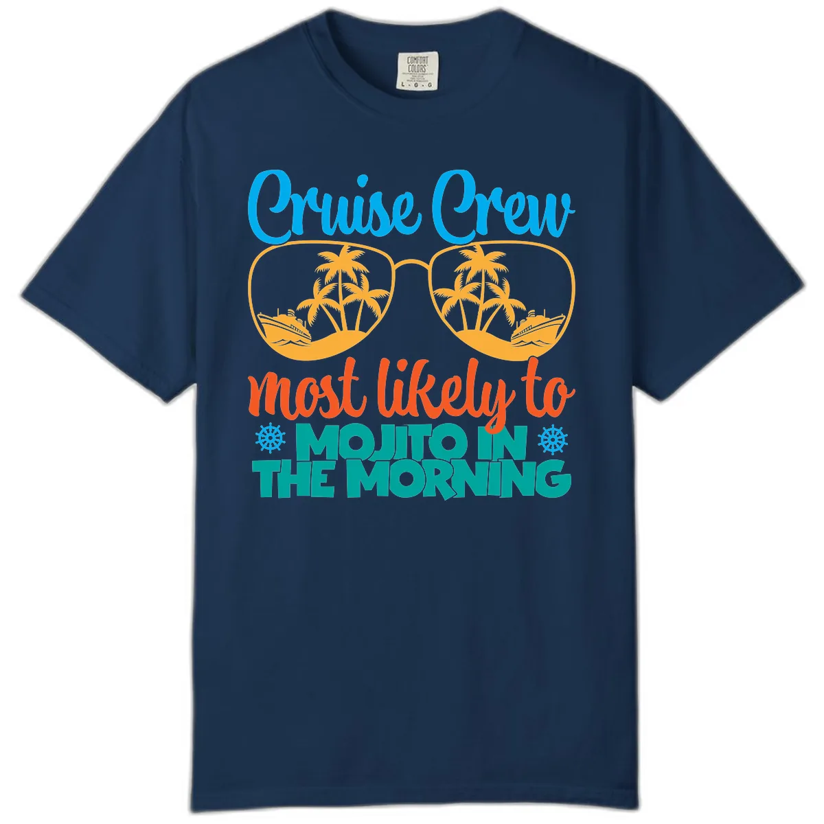 Cruise Crew Most Likely To Mojito Comfort Color in Navy