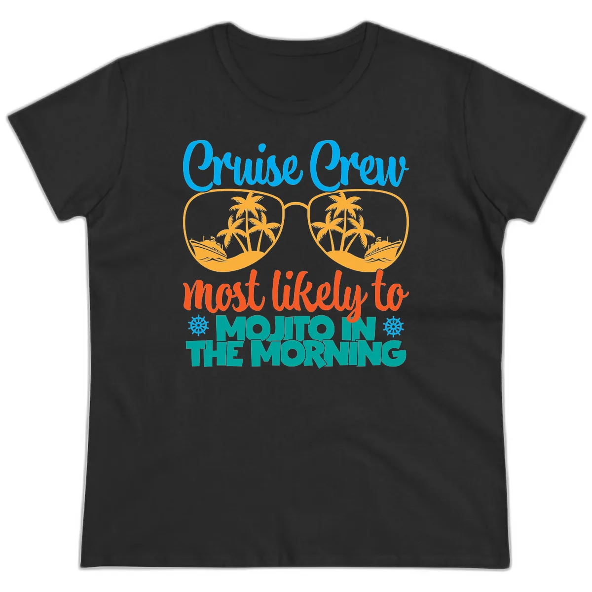 Cruise Crew Most Likely To Mojito Ladies Tee in Black