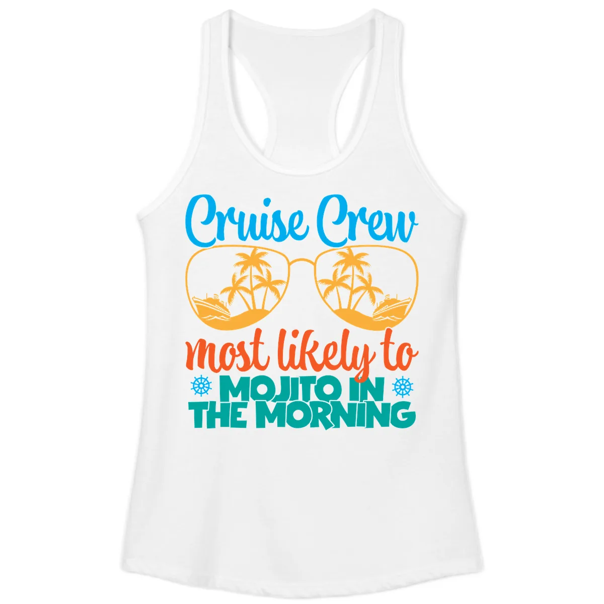 Cruise Crew Most Likely To Mojito Ladies Tank in White