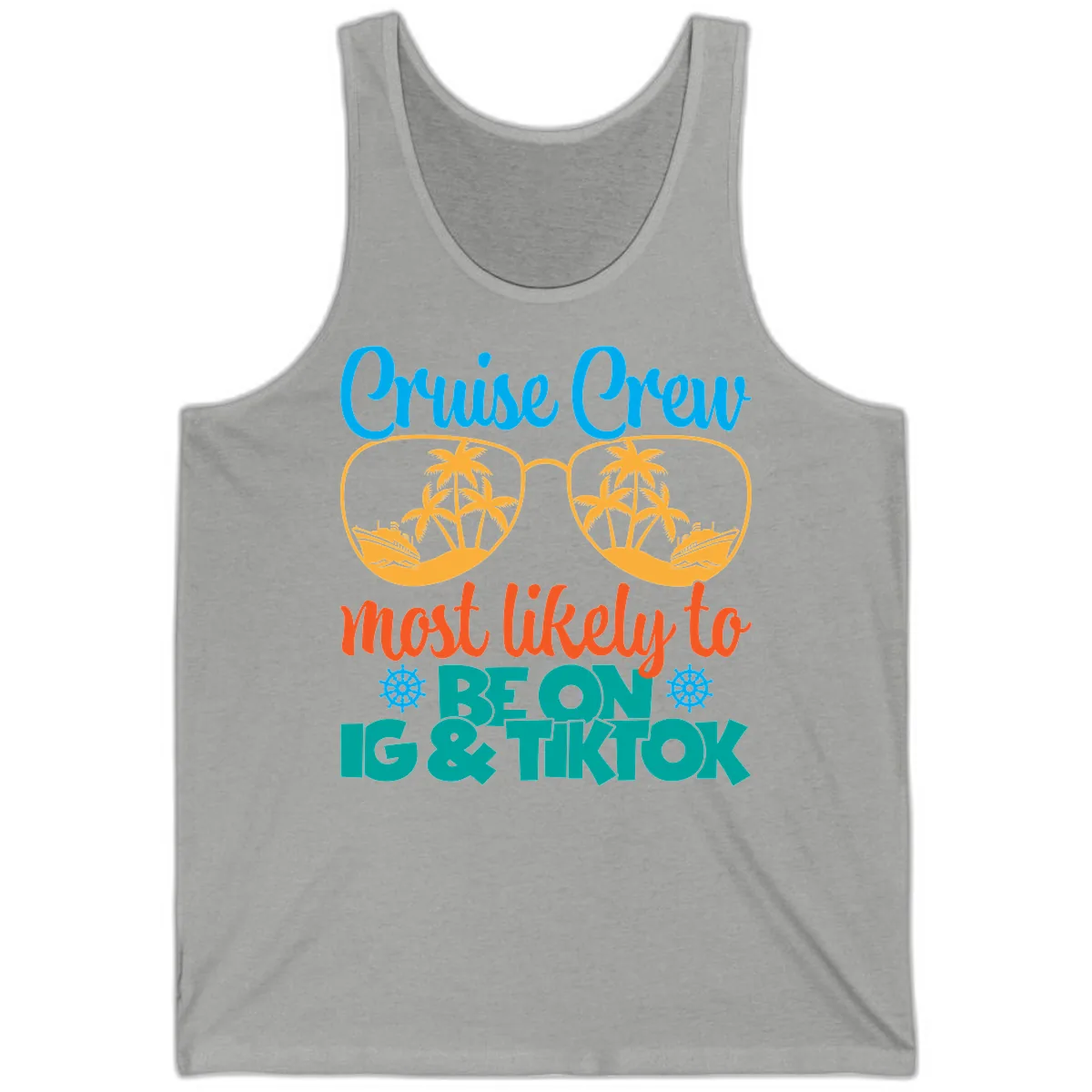 Cruise Crew Most Likely To Beon Ig & Tiktok Tank in Athletic Heather
