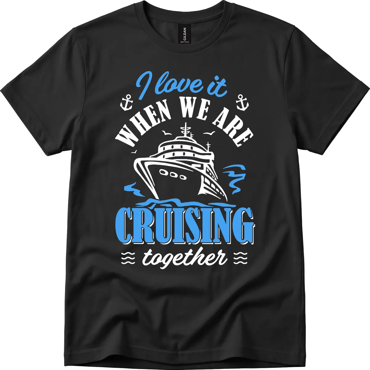 I Love It When We Aft Cruising Together T-Shirt in Black