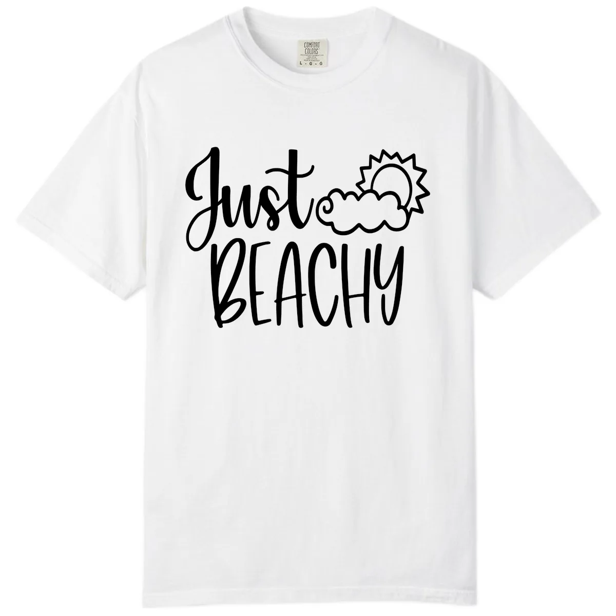 Just Beachy Comfort Color in White