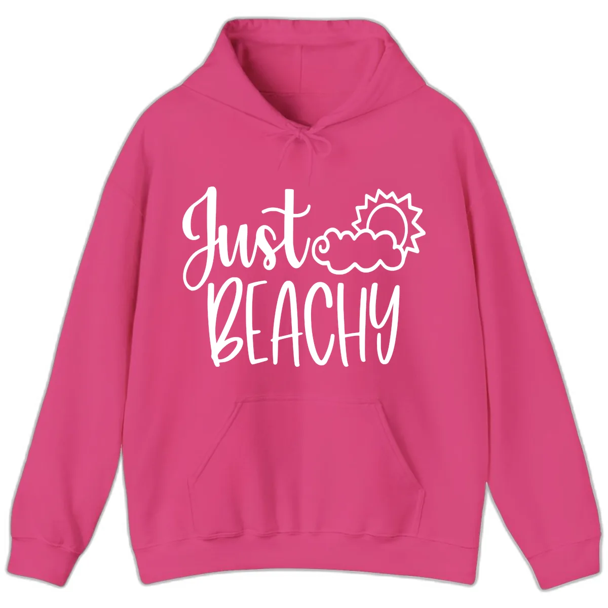 Just Beachy Hoodie in Heliconia