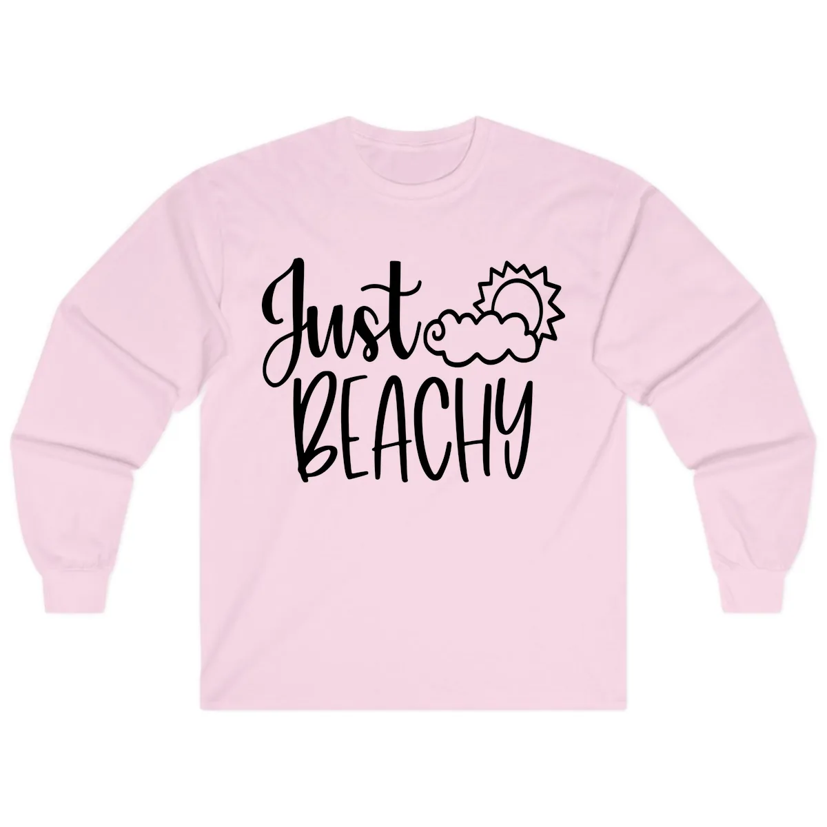 Just Beachy Long Sleeve in Light Pink