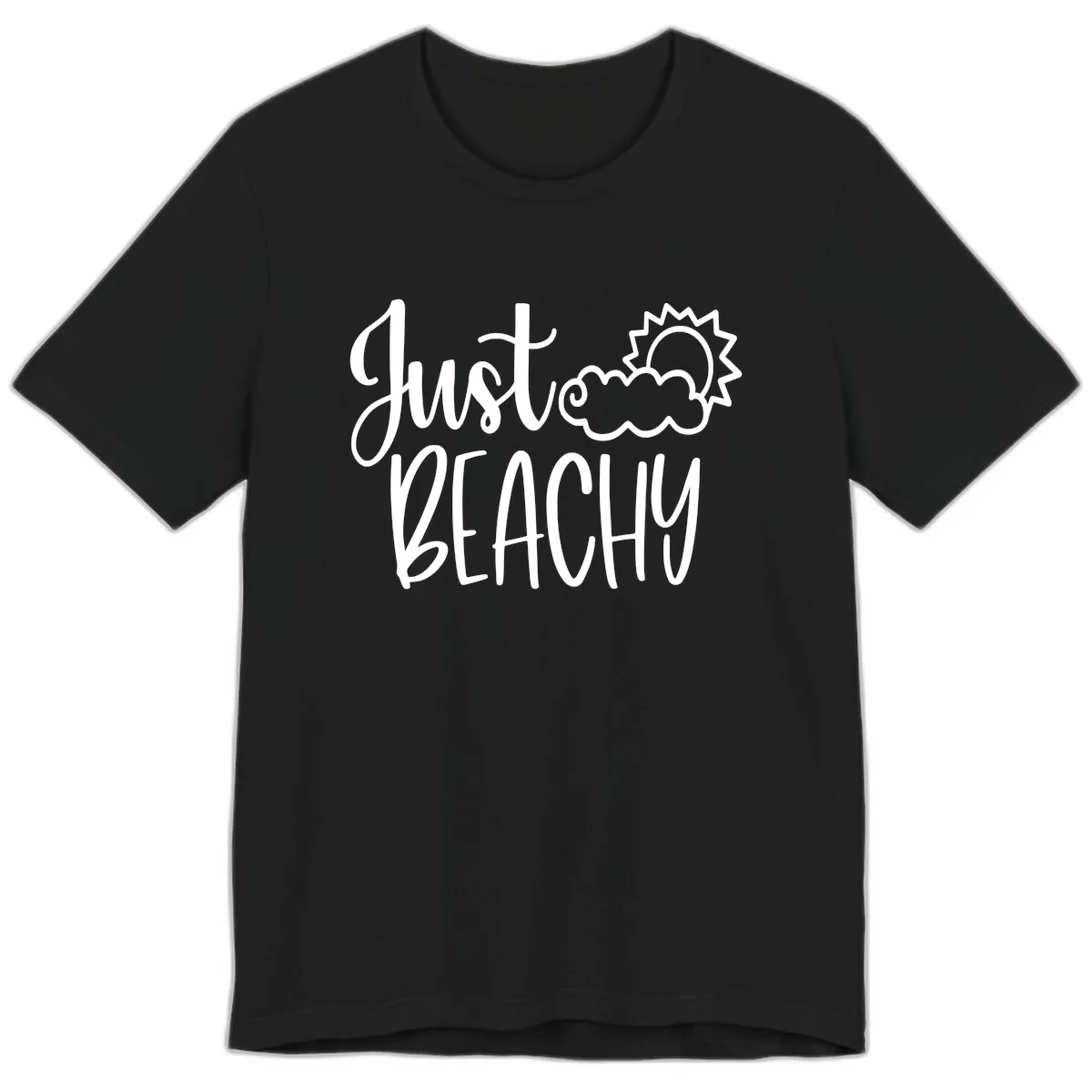 Just Beachy Premium T-Shirt in Black