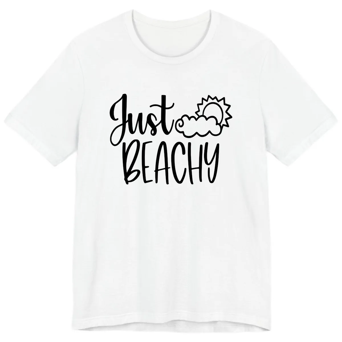 Just Beachy Premium T-Shirt in White