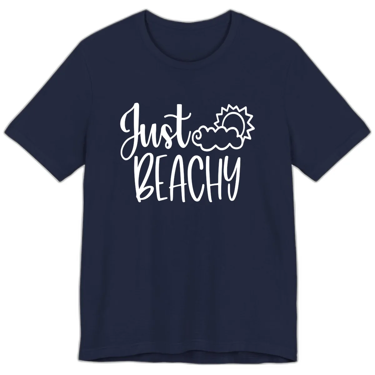 Just Beachy Premium T-Shirt in Navy