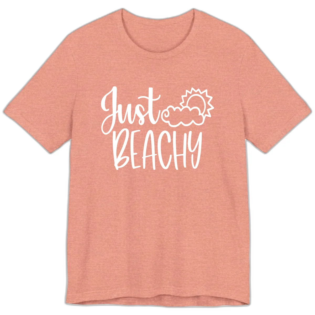 Just Beachy Premium T-Shirt in Heather Sunset