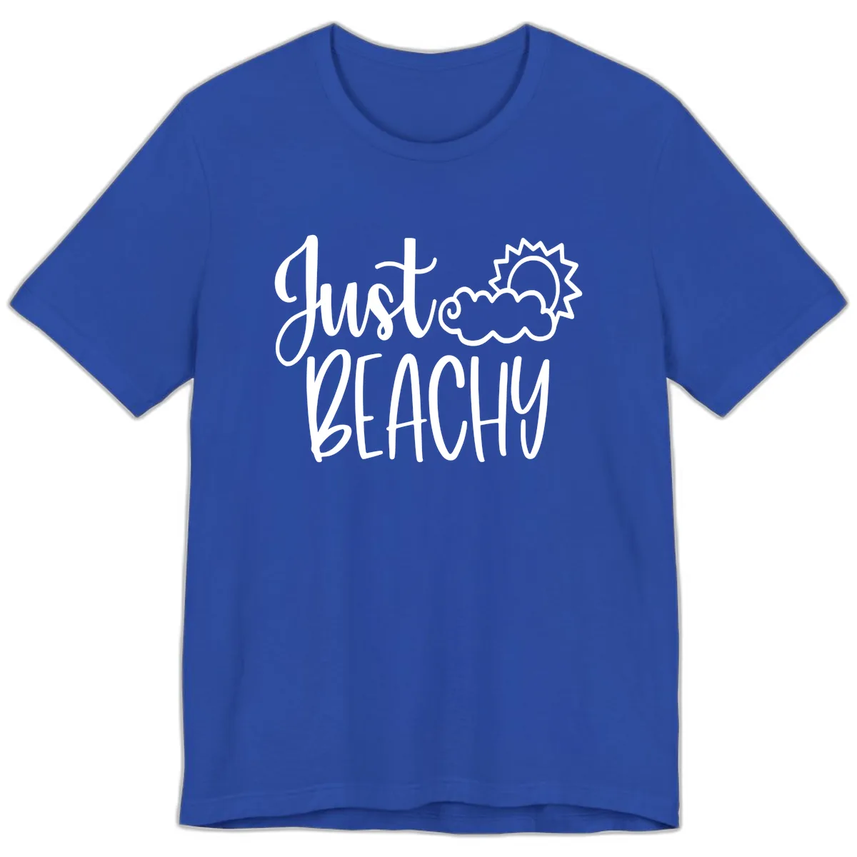 Just Beachy Premium T-Shirt in True Royal