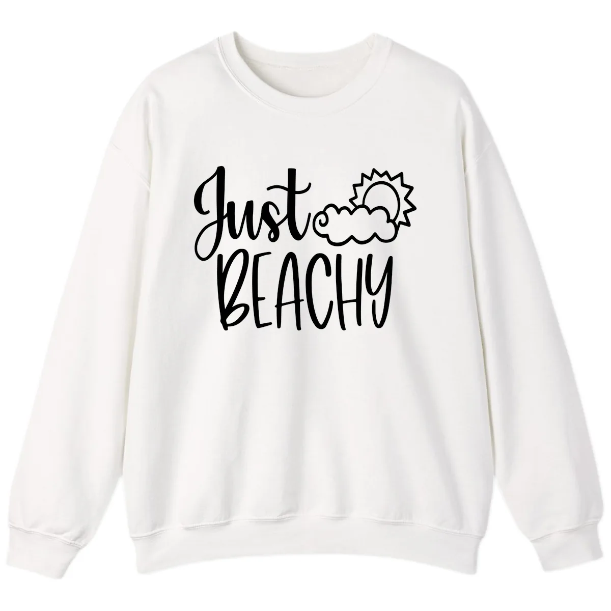 Just Beachy Sweatshirt in White
