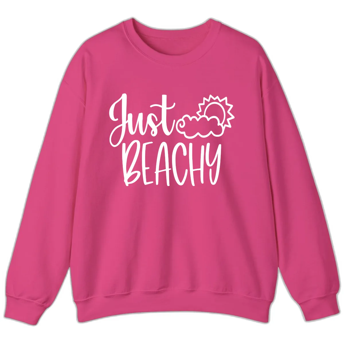 Just Beachy Sweatshirt in Heliconia