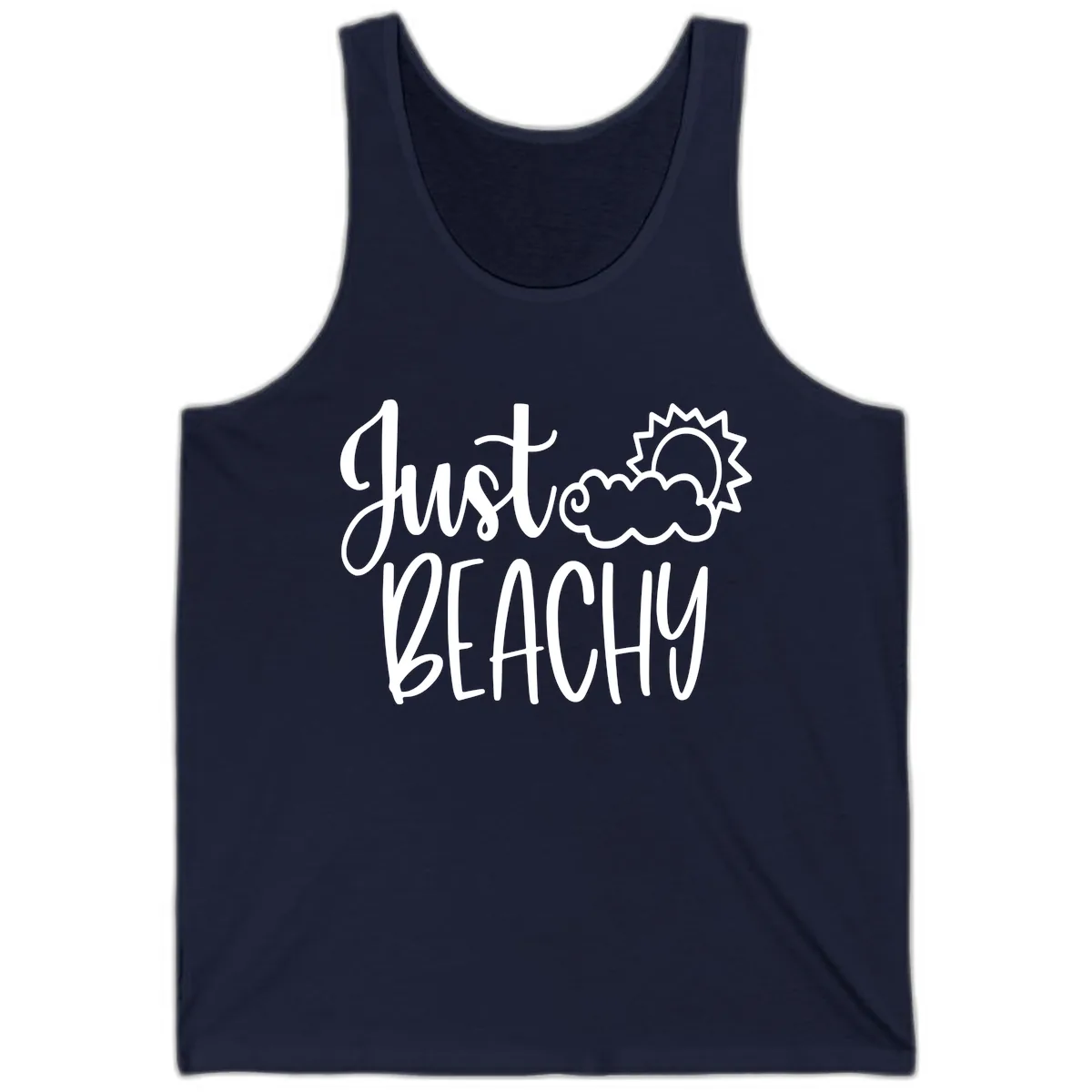 Just Beachy Tank in Navy