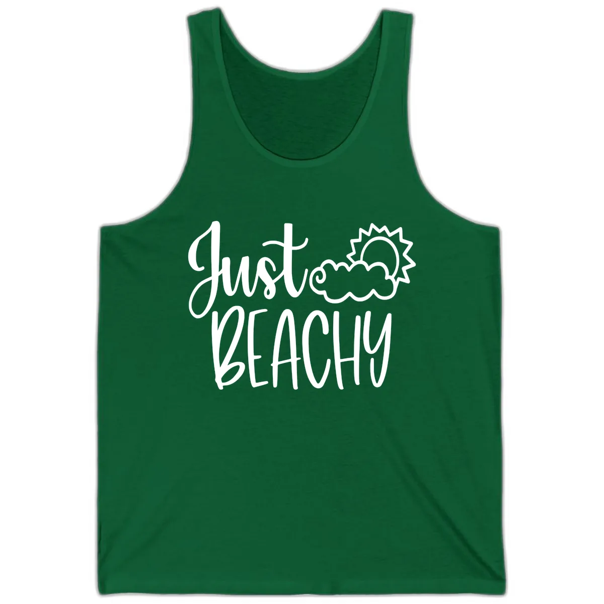 Just Beachy Tank in Kelly