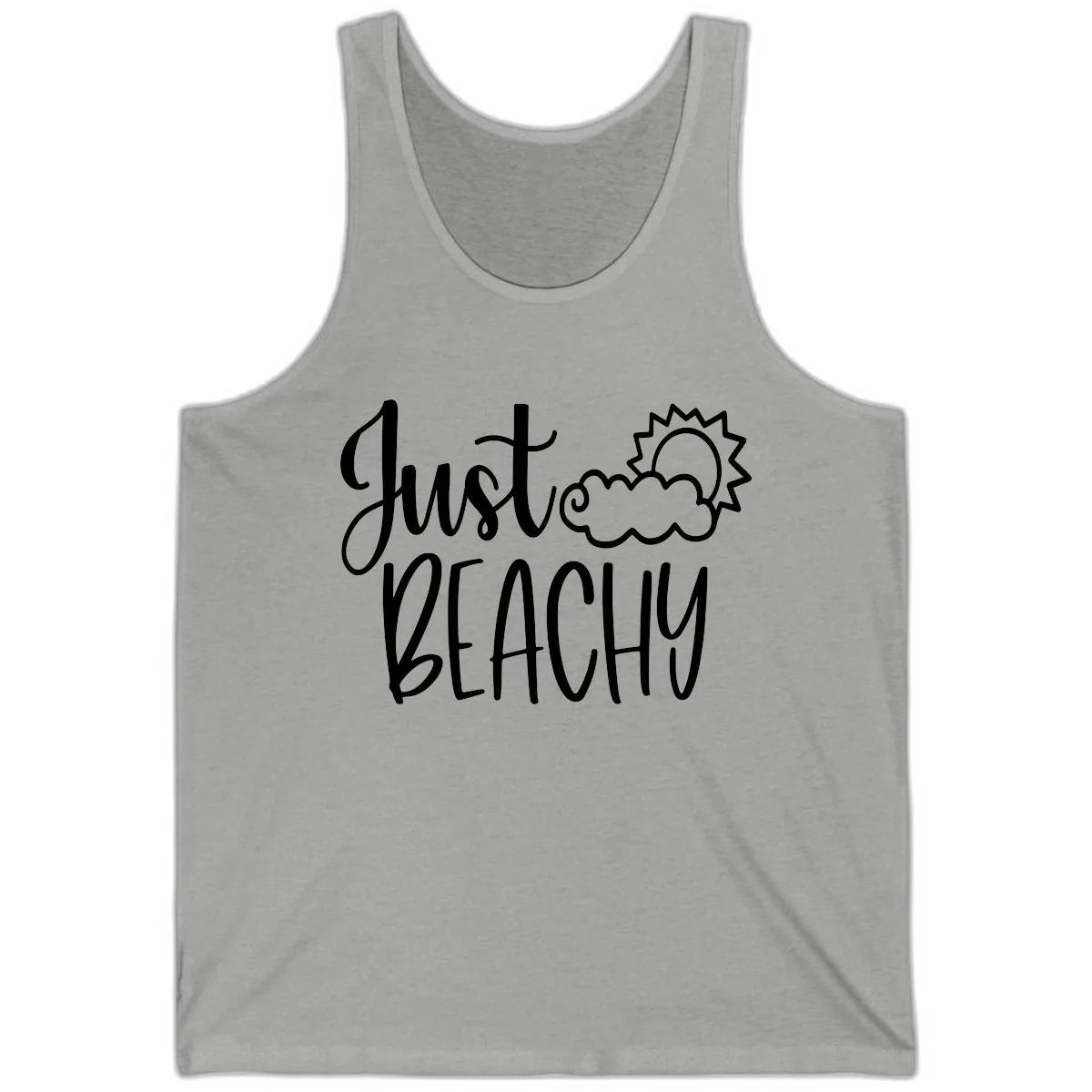 Just Beachy Tank in Athletic Heather