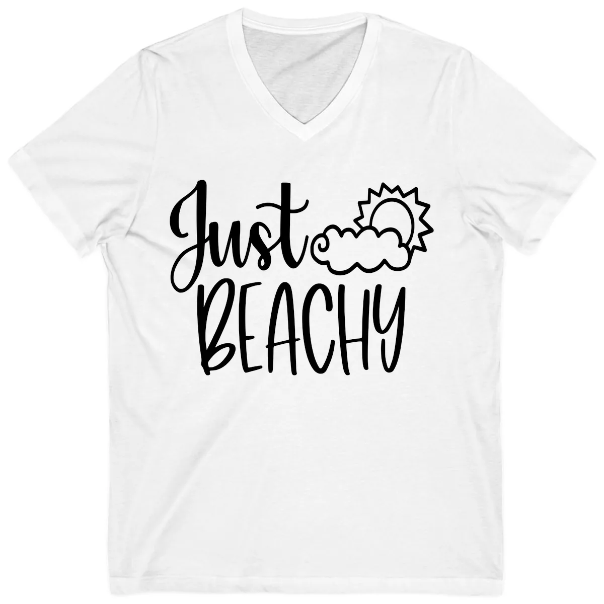 Just Beachy V-Neck in White