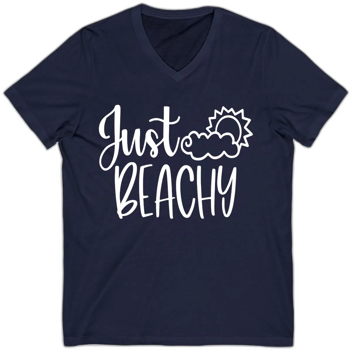 Just Beachy V-Neck in Navy