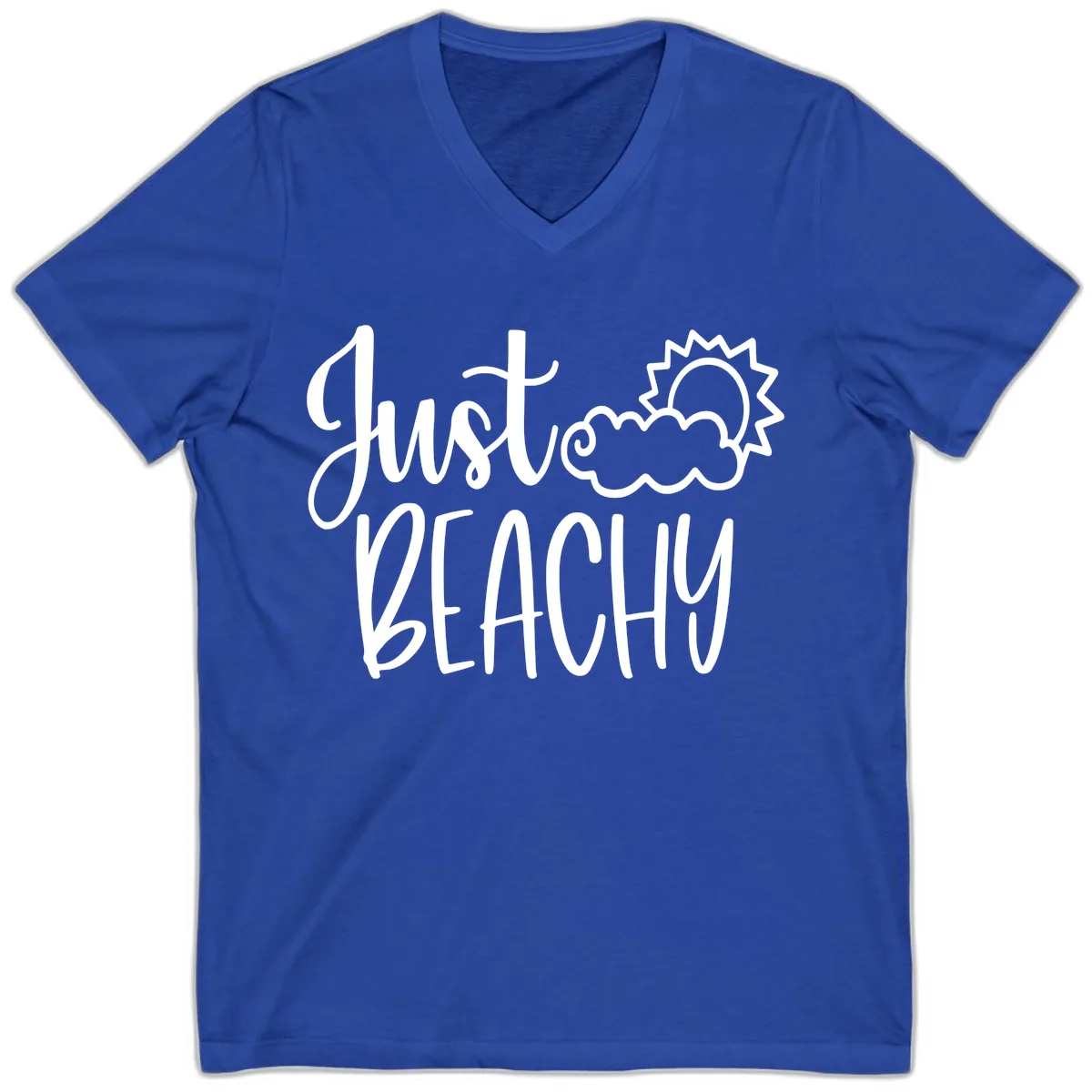 Just Beachy V-Neck in True Royal