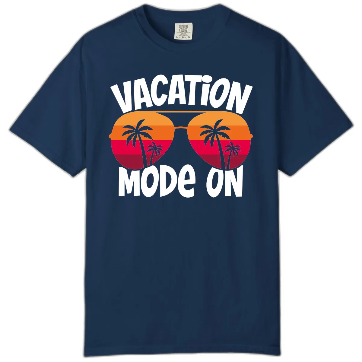 Vacation Mode On Comfort Color in Navy