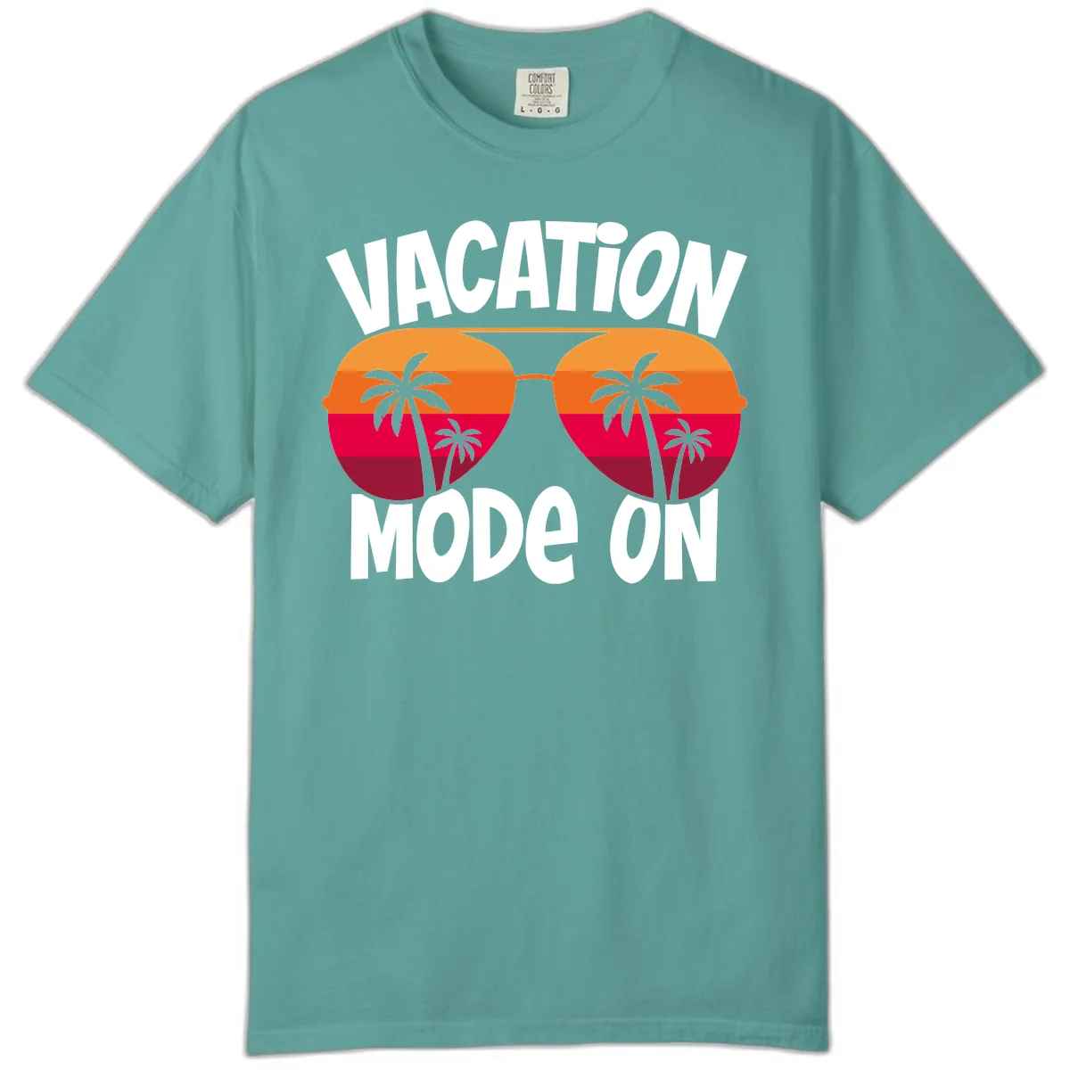Vacation Mode On Comfort Color in Seafoam