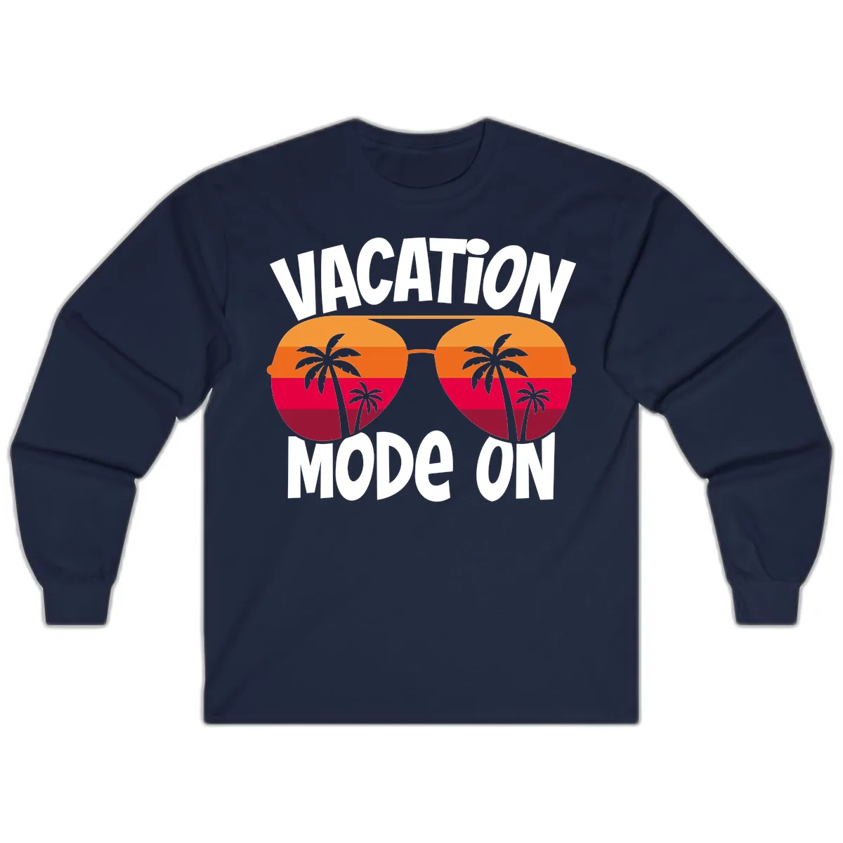 Vacation Mode On Long Sleeve in Navy