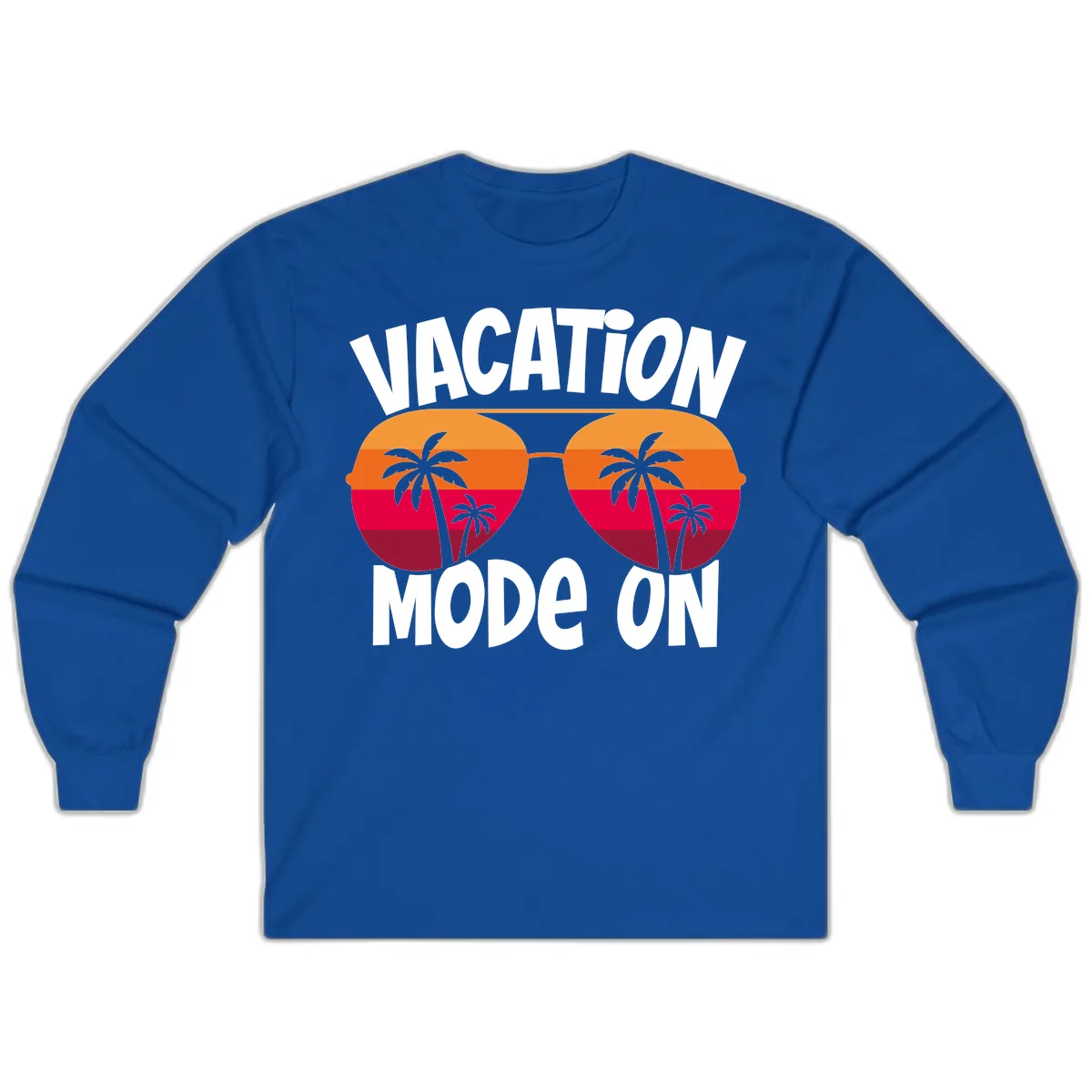 Vacation Mode On Long Sleeve in Royal
