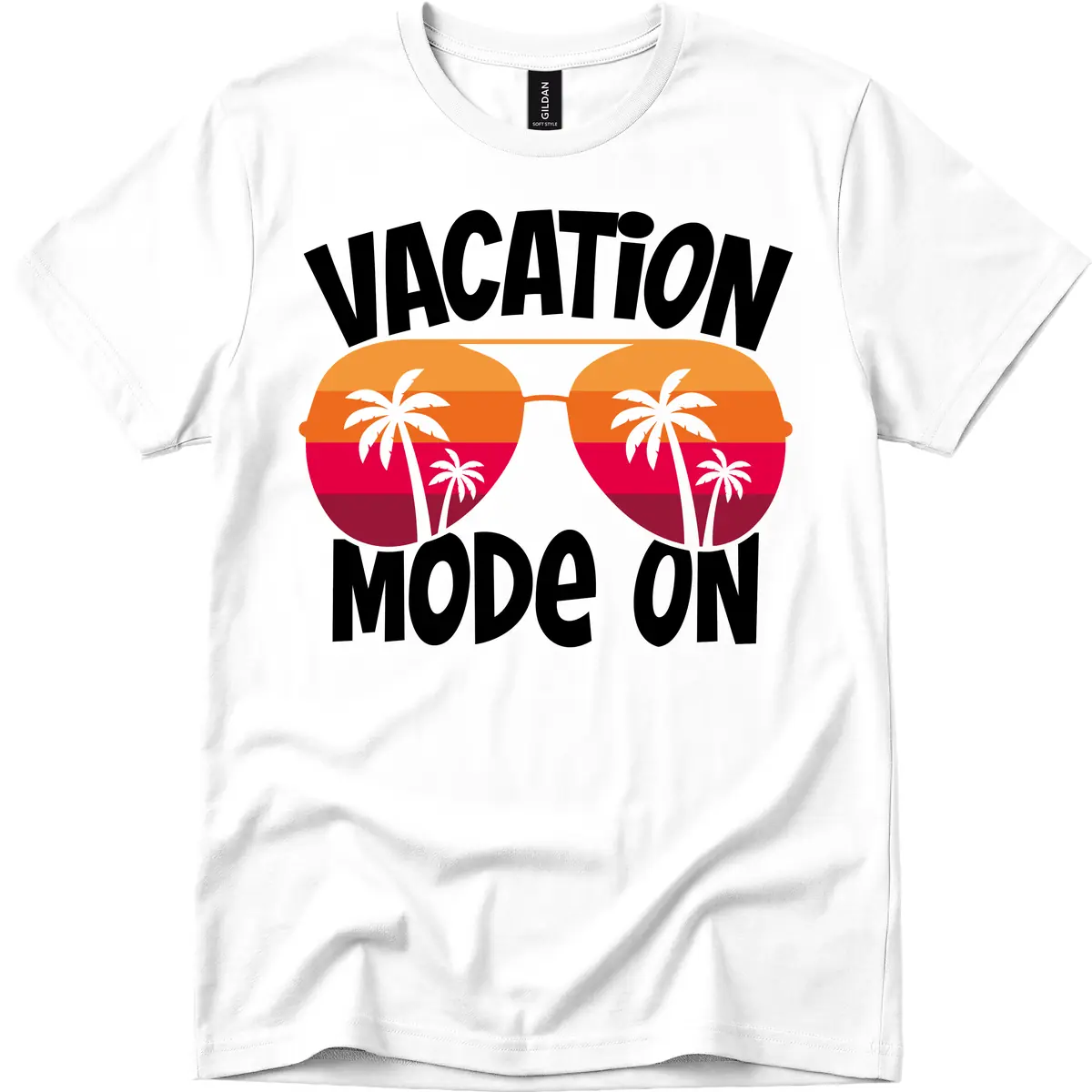 Vacation Mode On T-Shirt in White