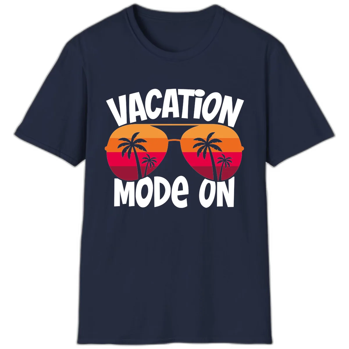Vacation Mode On T-Shirt in Navy