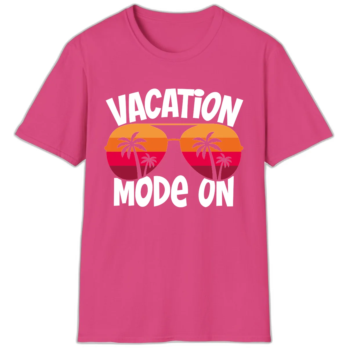 Vacation Mode On T-Shirt in Heliconia