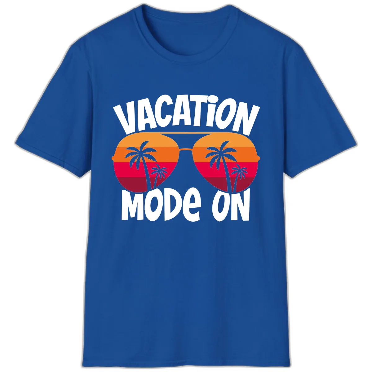 Vacation Mode On T-Shirt in Royal