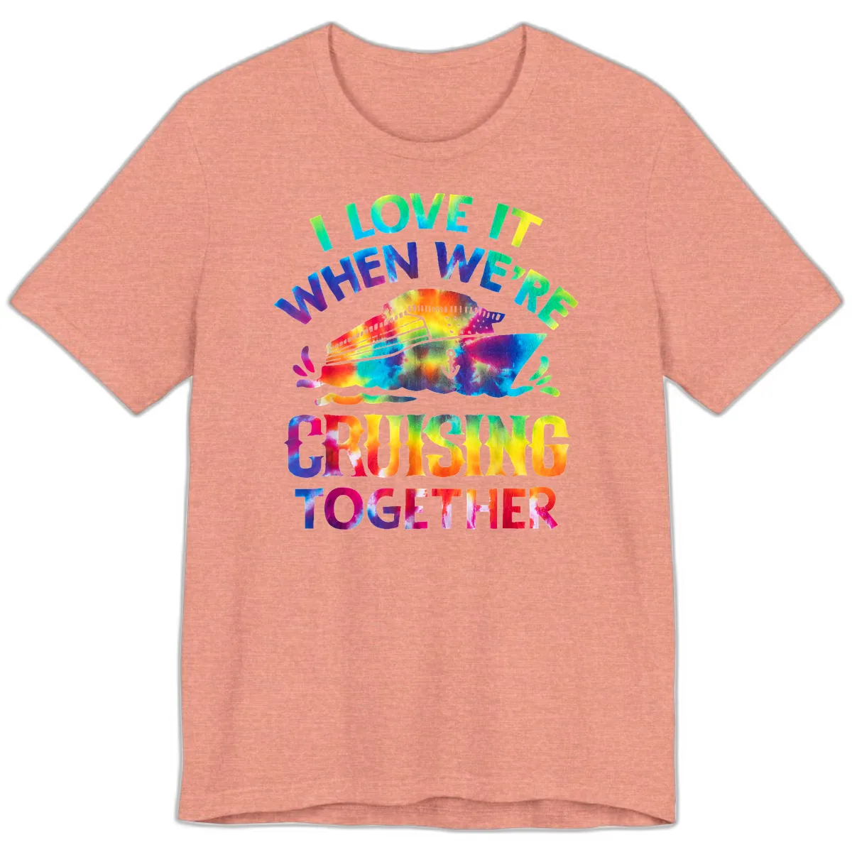 I Love It When We're Cruising Together Premium T-Shirt in Heather Sunset