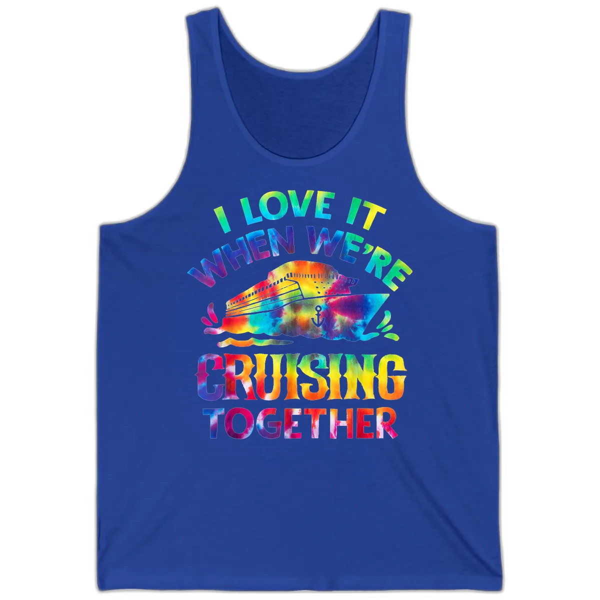 I Love It When We're Cruising Together Tank in True Royal