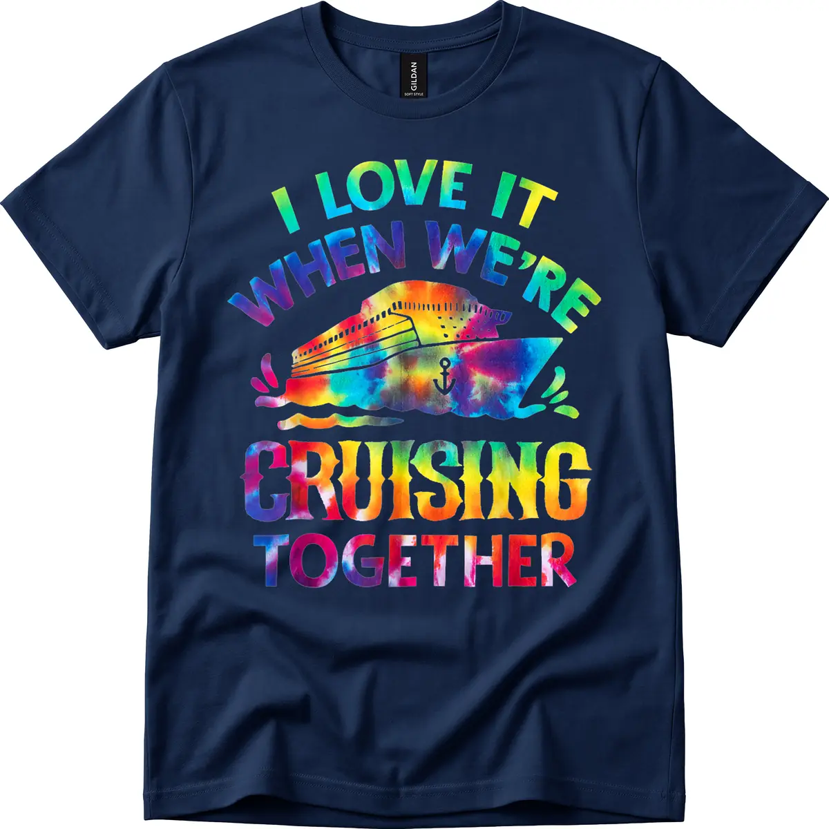 I Love It When We're Cruising Together T-Shirt in Navy